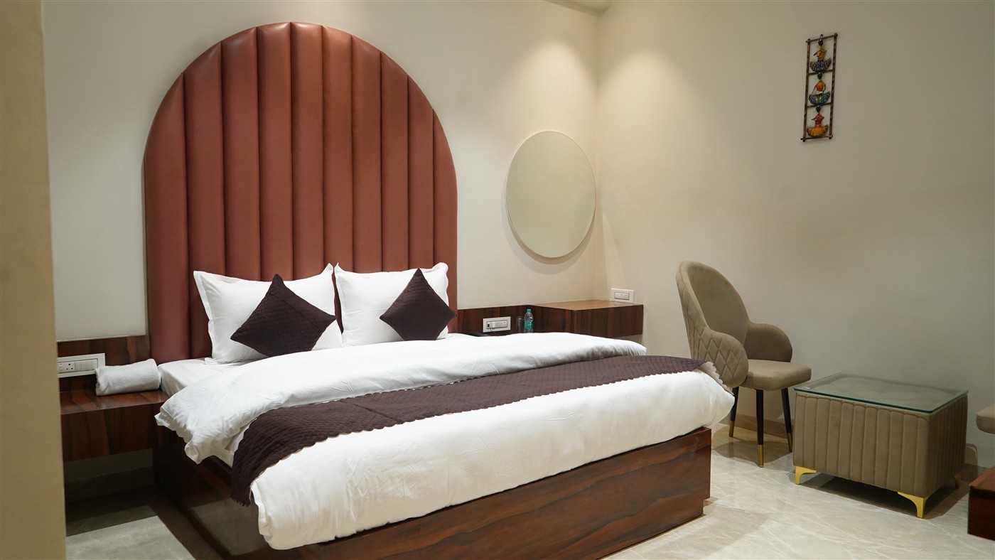 Luxury room interior at THE ROYAL KING hotel Ludhiana Punjab